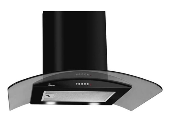 Picture of Chimney kitchen hood Akpo WK-4 Largo Eco 90 Wall-mounted Black