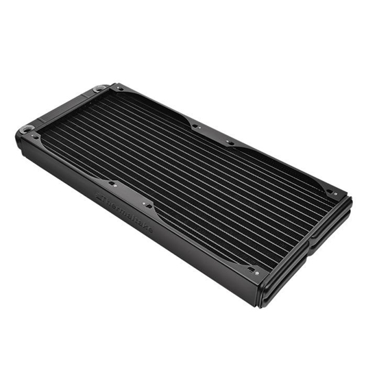 Изображение Chłodzenie wodne - Pacific R360S slim radiator (360mm, 4x G 1/4") - Black