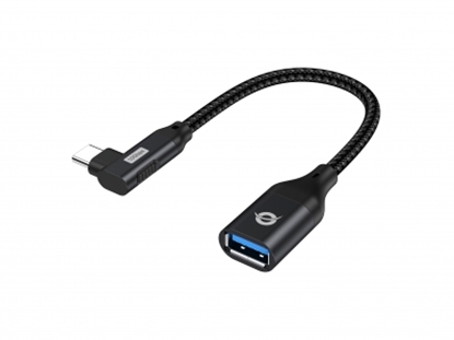 Изображение CONCEPTRONIC Adapter USB-C -> USB-A 3.0  OTG 90°gew. schwarz