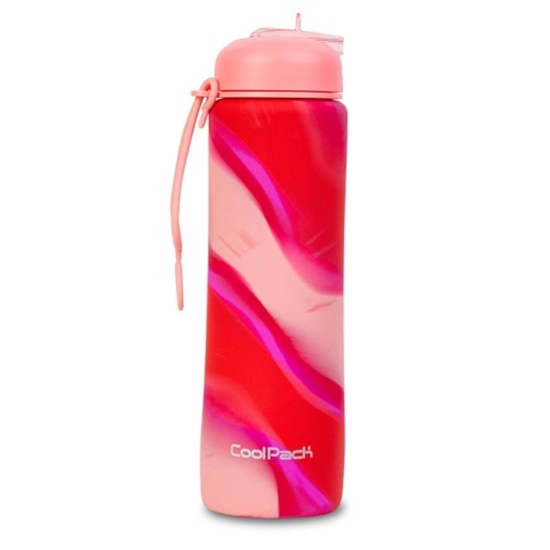 Picture of COOLPACK Silikon water bottle Pump 600 ml Girls Pink