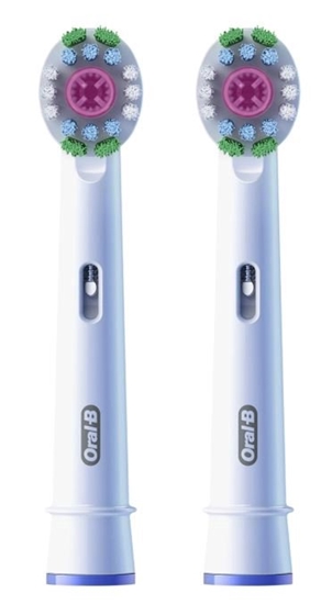 Picture of Dantų šepetėlio antgaliai ORAL-B EB18-2 3D, 2vnt., balti