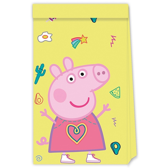 Picture of Dāvanu maisiņš papīra Peppa Pig 4gab.