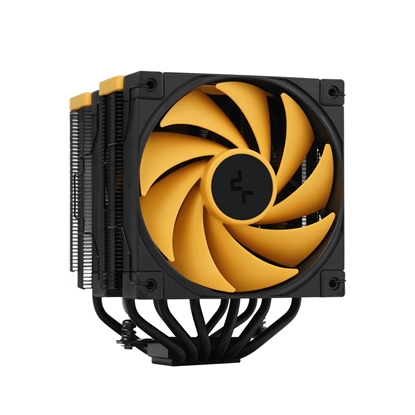 Изображение DeepCool AK620 Zero Dark Zoria Processor Air cooler 12 cm Black, Yellow 1 pc(s)