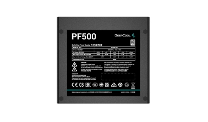 Picture of DeepCool PF500 power supply unit 500 W 20+4 pin ATX ATX Black