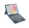 Изображение Dėklas su klaviatūra EPICO iPad 10,2", pilkas