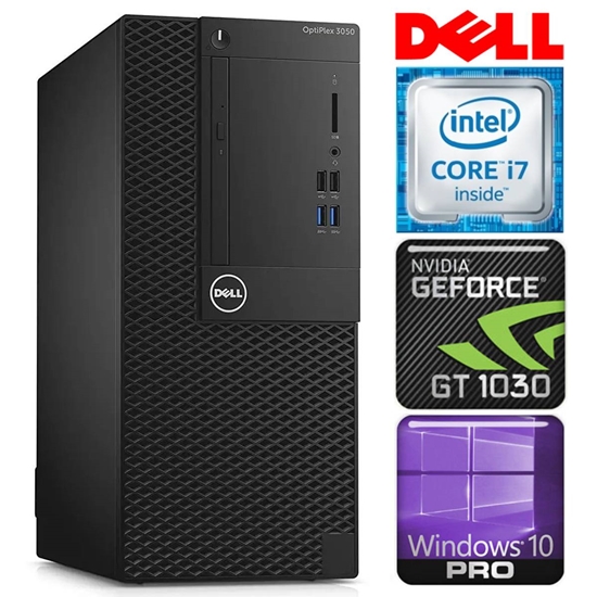 Picture of DELL 3050 Tower i7-7700 16GB 512SSD M.2 NVME+2TB GT1030 2GB WIN10Pro