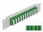Изображение Delock 10″ Fiber Optic Patch Panel 12 Port LC Quad green 1U grey