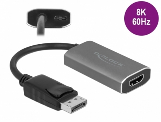 Изображение Delock Active DisplayPort 1.4 to HDMI Adapter 8K with HDR function