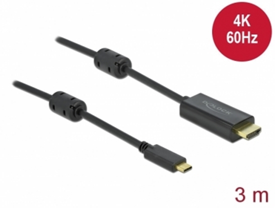 Изображение Delock Active USB Type-C™ to HDMI Cable (DP Alt Mode) 4K 60 Hz 3 m