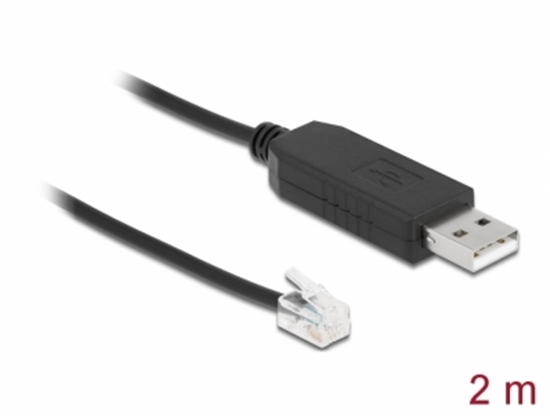 Picture of Delock Adapter cable USB Type-A to Serial RS-232 RJ10 with ESD protection Meade Autostar 2 m