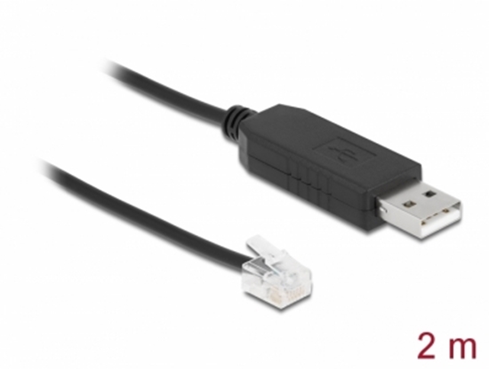 Picture of Delock Adapter cable USB Type-A to Serial RS-232 RJ12 with ESD protection Leadshine 2 m