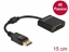 Attēls no Delock Adapter DisplayPort 1.2 male to DVI female 4K Passive black