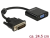 Picture of Delock Adapter DVI-D 24+1 male > VGA female black