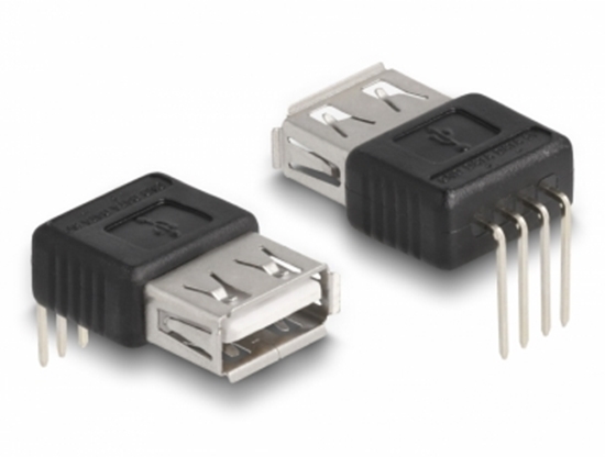 Изображение Delock Adapter USB 2.0 Type-A female to 4 pin 90° angled