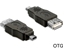 Picture of Delock Adapter USB mini male  USB 2.0-A female OTG
