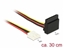 Picture of Delock Cable Power Floppy 4 pin female > SATA 15 pin female metal 30 cm