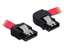 Picture of Delock Cable SATA 30cm  rightstraight  metal red