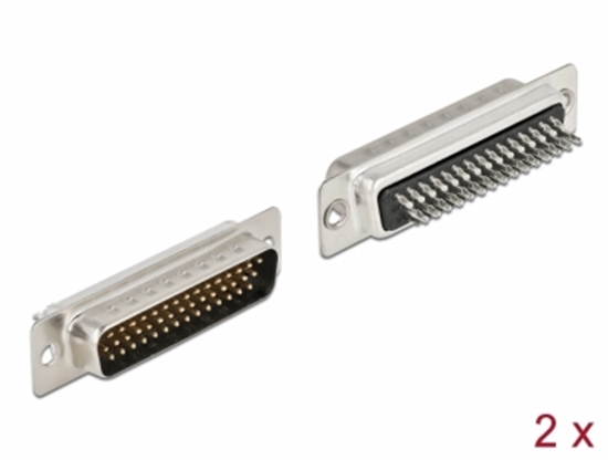 Изображение Delock D-Sub HD 44 pin male metal, solder version, 2 pieces