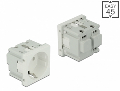 Изображение Delock Easy 45 Grounded Power Socket 45 x 45 mm