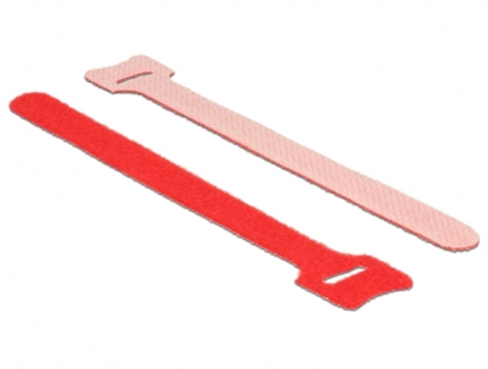 Picture of Delock Hook-and-loop fasteners L 150 mm x W 12 mm 10 pieces red