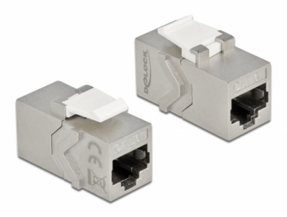 Attēls no Delock Keystone Module RJ45 jack to RJ45 jack Cat.6A