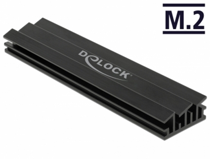 Изображение Delock Kühlkörper 100 mm für M.2 Modul schwarz