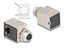 Изображение Delock M12 Adapter X-coded 8 pin female to RJ45 jack Cat.6A STP shielded 90° angled