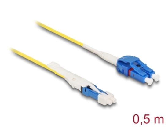 Picture of Delock Optical Fiber Cable CS male to LC Duplex singlemode G657A2 / OS2 Uniboot 0.5 m