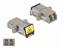 Picture of Delock Optical Fiber Coupler with laser protection flip LC Duplex female to LC Duplex female Multi-mode beige