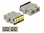 Attēls no Delock Optical Fiber Coupler with laser protection flip SC Duplex female to SC Duplex female Multi-mode beige