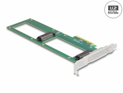 Picture of Delock PCI Express 4.0 x8 Card to 2 x internal U.2 NVMe SFF-8639 - Bifurcation