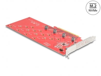 Picture of Delock PCI Express x16 Card to 4 x internal NVMe M.2 Key M 110 mm - Bifurcation