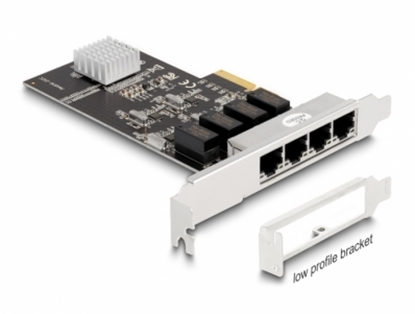 Picture of Delock PCI Express x4 Card 4 x RJ45 Gigabit LAN RTL8111