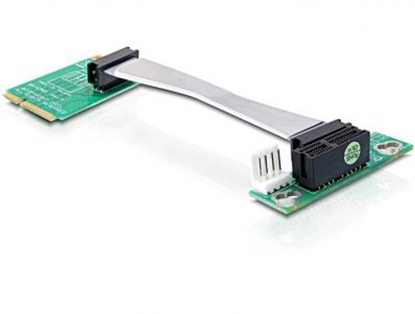 Attēls no Delock Riser card Mini PCI Express  PCI Express x1 left insertion 9 cm