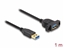 Picture of Delock SuperSpeed USB 5 Gbps (USB 3.2 Gen 1) Cable USB Type-A male to female 1 m panel-mount black