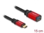 Picture of Delock USB 10 Gbps Adapter USB Type-C™ male to USB Type-A female 15 cm red metal