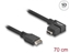 Изображение Delock USB 10 Gbps Cable Type-E Key A 20 pin male to USB Type-C™ female angled 70 cm