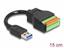 Picture of Delock USB 3.2 Gen 1 Cable Type-A male to Terminal Block Adapter with push button 15 cm