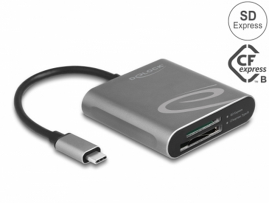 Изображение Delock USB Type-C™ Card Reader for SD Express and CFexpress memory cards