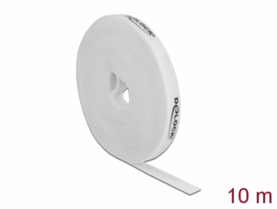 Изображение Delock Velcro tape on roll L 10 m x W 15 mm white