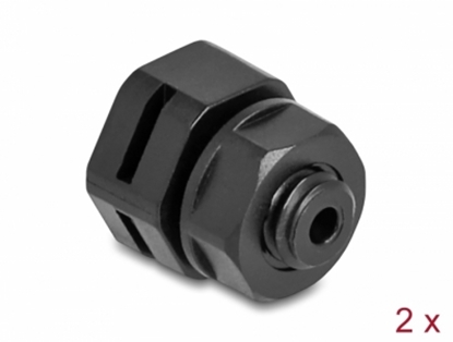 Attēls no Delock Ventilation Plug M6 black 2 pcs