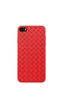 Изображение Devia Woven Pattern Design Soft Case iPhone SE2 red