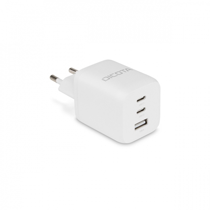 Attēls no Dicota Compact 3-Port GaN Wall Charger (65W) EU white