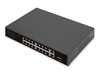 Изображение Digitus | 16 Port Fast Ethernet PoE Switch | DN-95355 | Unmanaged | Rackmountable | 10/100 Mbps (RJ-45) ports quantity 16 | SFP ports quantity 1