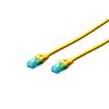 Picture of CAT 5e U-UTP | Patch cord | PVC AWG 26/7 | Yellow | 1 m | Modular RJ45 (8/8) plug