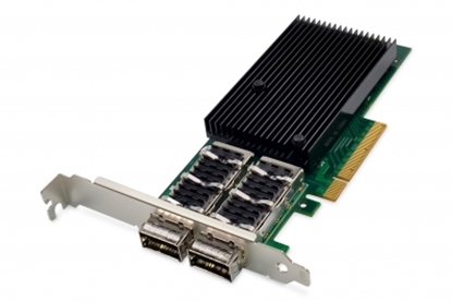 Attēls no Digitus 2 port 40 Gigabit Ethernet network card, QSFP+, PCI Express, Mellanox chipset