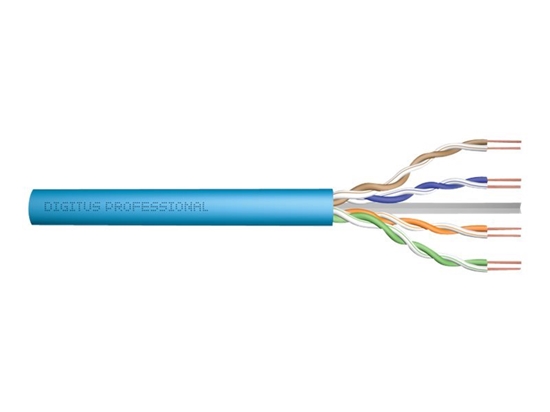 Изображение DIGITUS DK-1614-A-VH-5 CAT 6A U-UTP installation cable 500MHz Dca EN 50575 AWG 23/1 500m