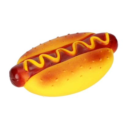 Изображение DINGO Hot-dog length 15 cm - dog toy - 1 piece