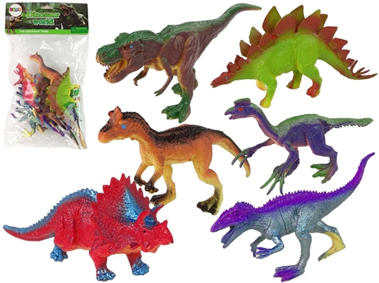 Изображение Dinozaurų spalvotos figūrėlės, 6 vnt.