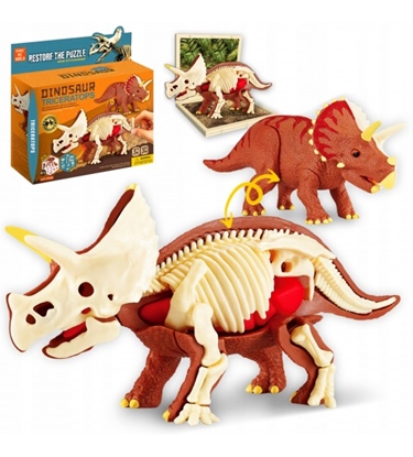 Изображение Dinozauru Triceratops skeletu salikšanai 6+ CHT2818818